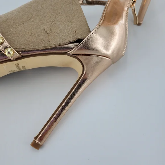 Venus Rose Gold heeled sandals - Picture 3 of 7